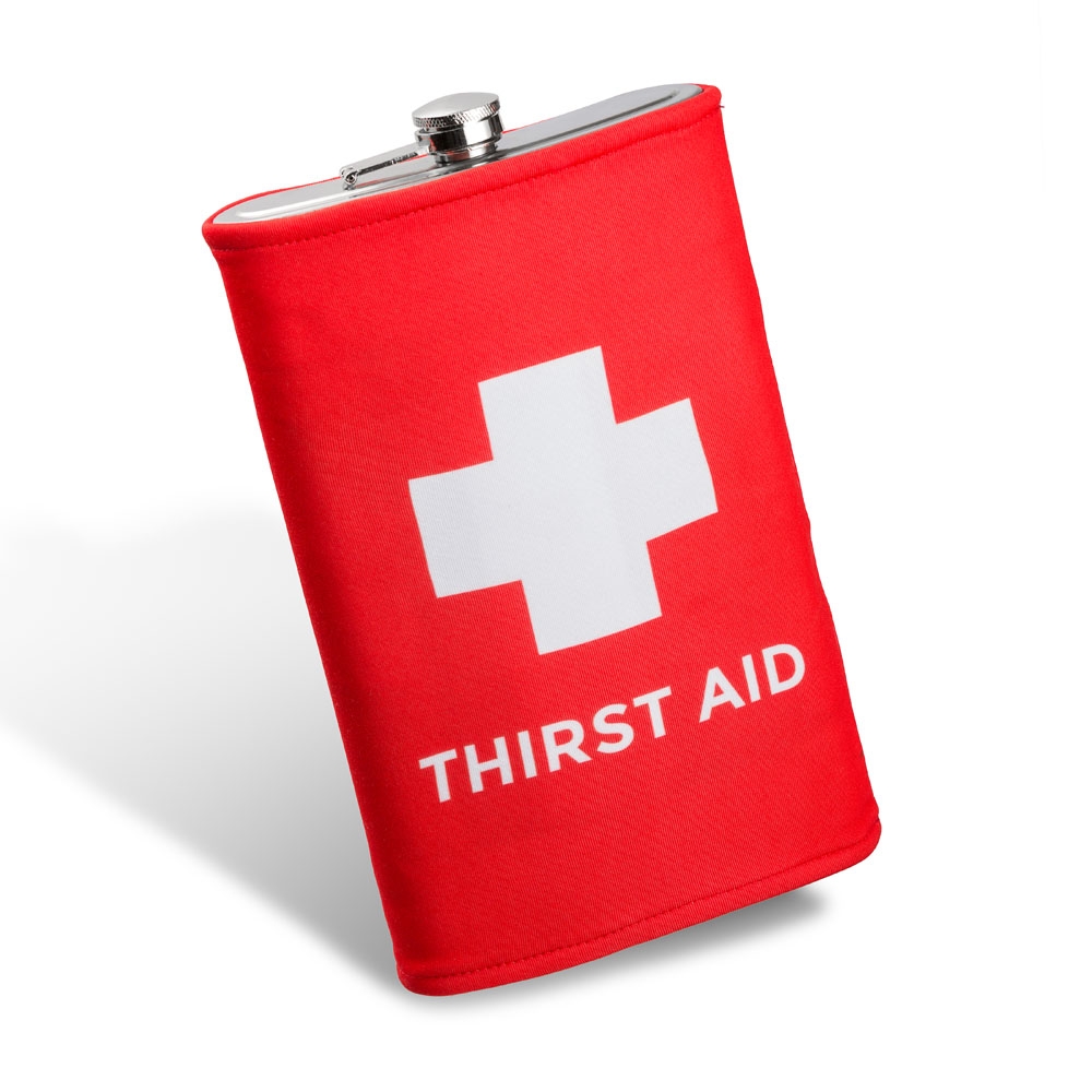 Gigantyczna piersiówka thirst aid