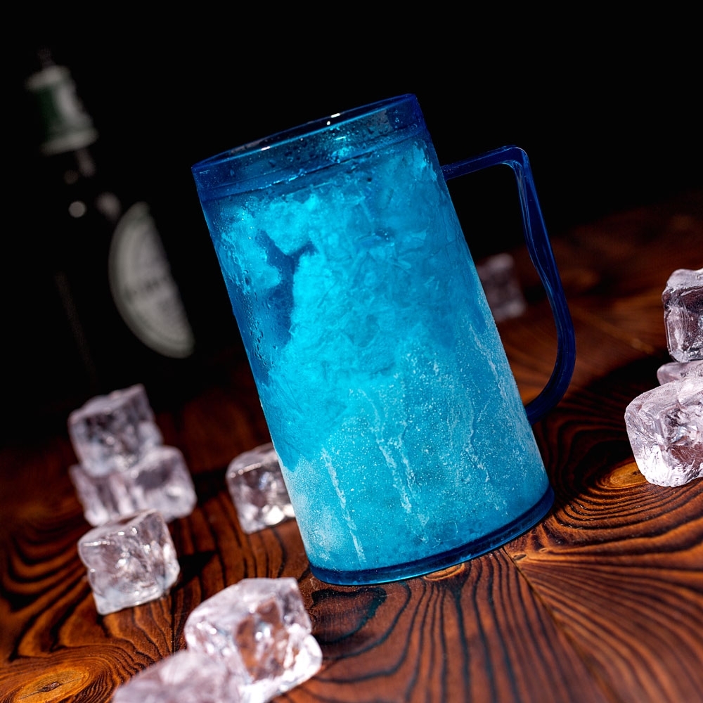 Lodowy Kufel FROSTER 500ml - Niebieski żel