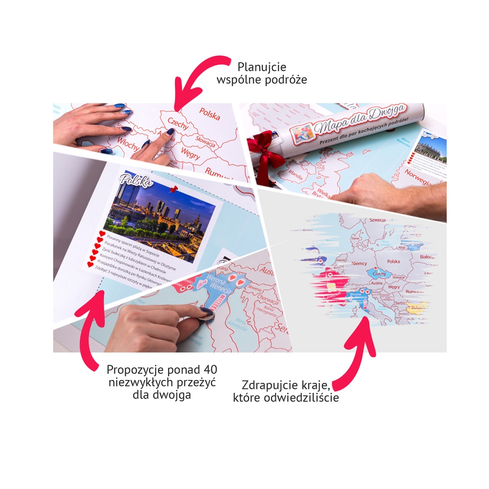Mapa Zdrapka dla Dwojga